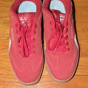 Reebok Burgundy Lace-Up Sneakers
